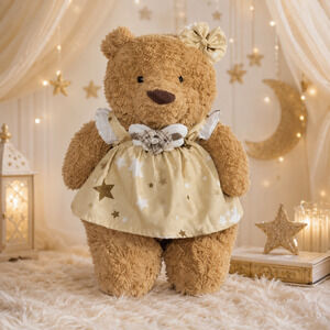 Bartholomew bear clothes outfits - Champagne Starlight Dress Set[WW-03-10IN]